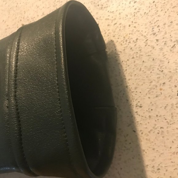 Faux Leather Bomber Jacket - Picture 3 of 11